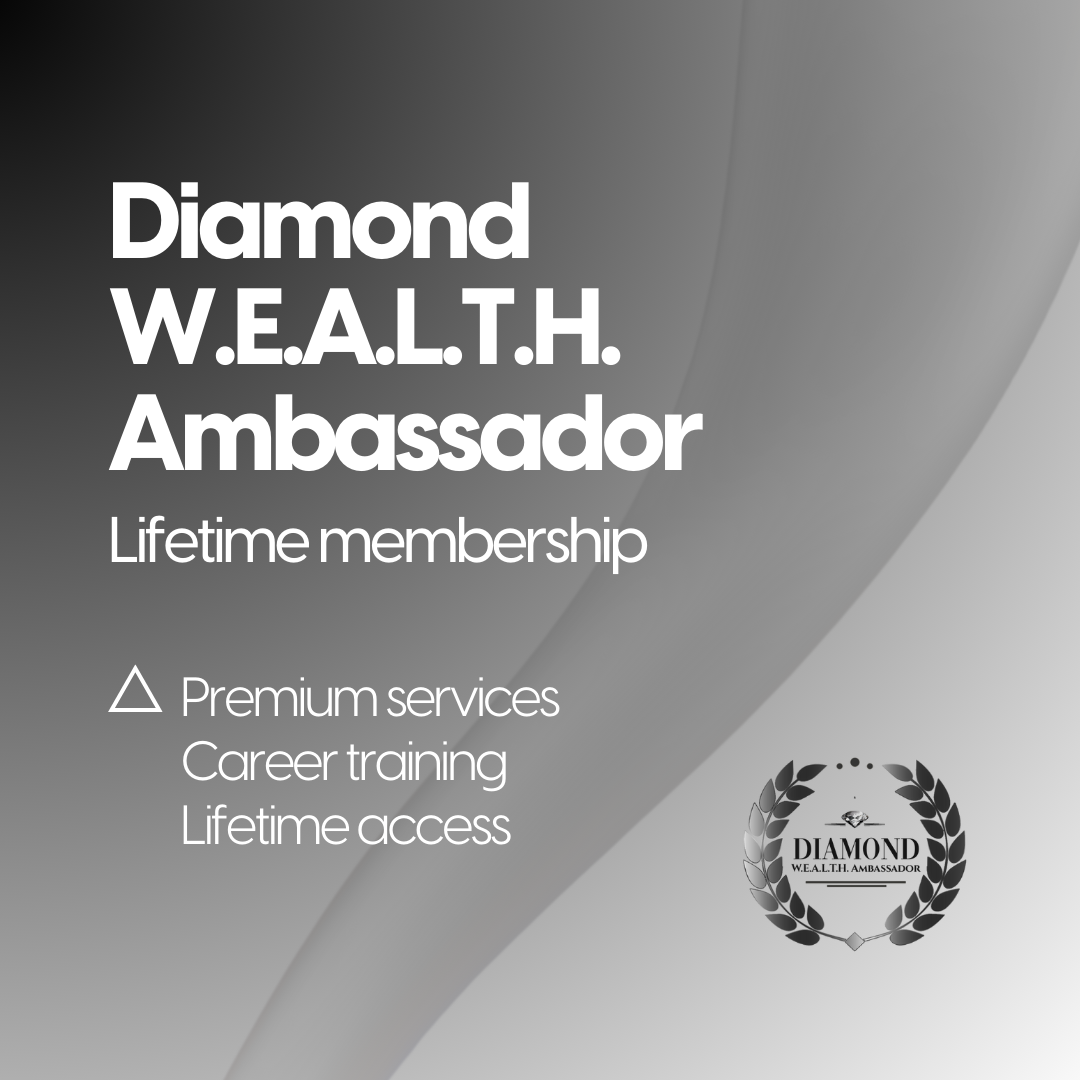 Discounted DIAMOND W.E.A.L.T.H. Ambassador Lifetime Membership - 50% Off - only $2999